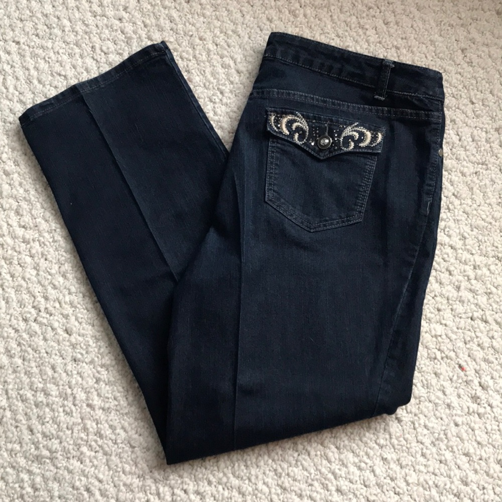 Christopher & Banks jewel pocket jeans